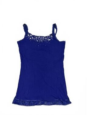 y2k Justice Purple Lace Trim Cami With Sequins Size 16/ Women's S